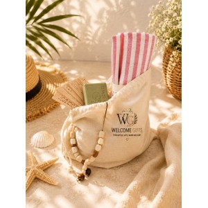 Καλοκαιρινό Πουγκί Πετσέτα Θαλάσσης- Βεντάλια