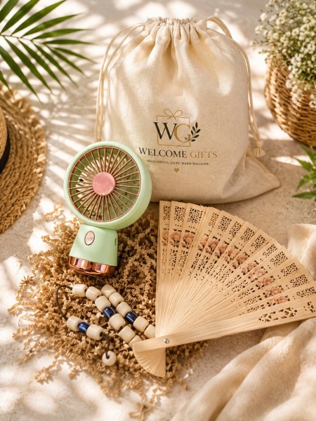 Καλοκαιρινό Πουγκί Σετ Ανεμιστηράκι  Summer Welcome Gifts