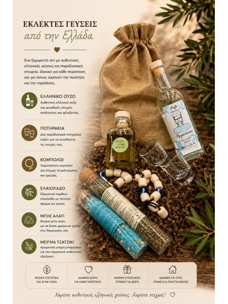Ελληνικές Γεύσεις Μεζές Greek Taste Welcome Gifts